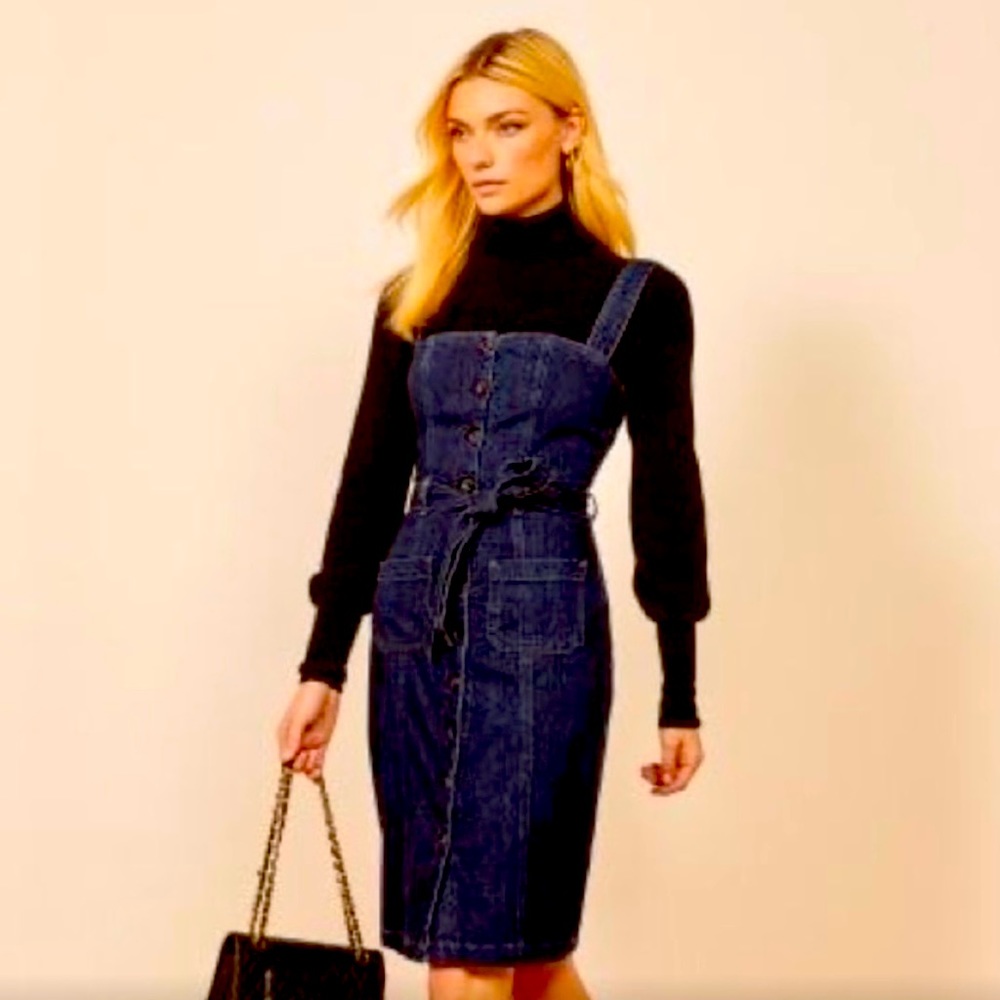 Reformation Farrah Denim dress size 4